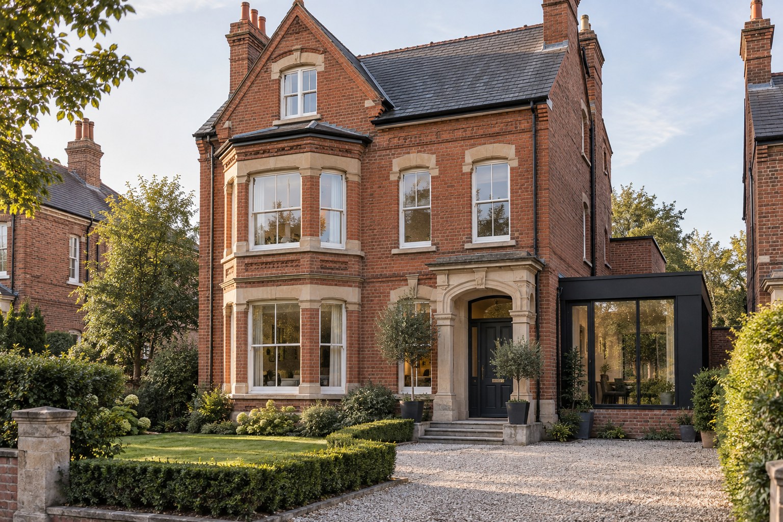 Illustrative image of a refurbished British red-brick home